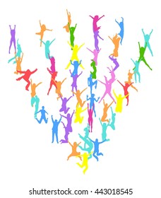 Bright Idea People Jumping 
