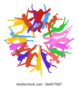 Colegas unidos de ideas brillantes 