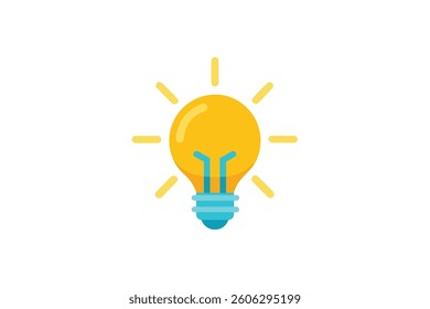  Bright Ideas in Focus Isolated on White Background