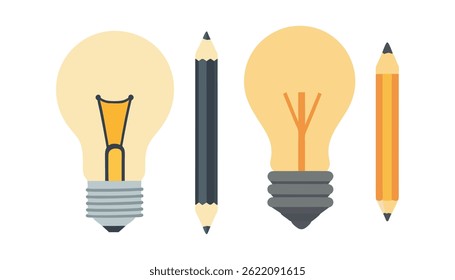 Bright Ideas: Light Bulbs and Pencils for Creativity