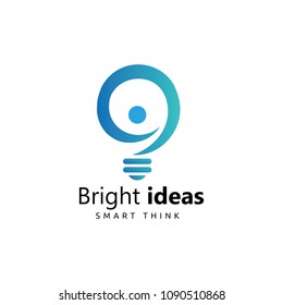 Bright ideas logo - Vector illustration