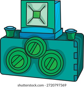 A bright illustration that highlights the camera design.