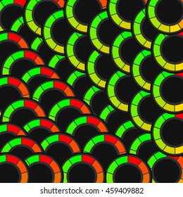 Bright, interesting background from circles