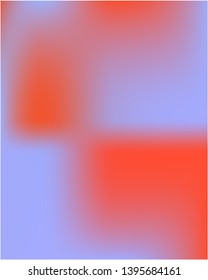 Bright interesting vector gradient mesh. Vector illustration shape. Juicy splash and spreading spot. Blue psychedelic design, made with random color spots.