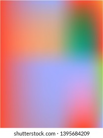 Bright interesting vector gradient mesh. Vector illustration show. Magic splash and spreading spot. Red psychedelic design, made with random color spots.