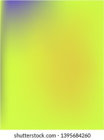 Bright interesting vector Gradient mesh . Vector illustration flyer. Great splash and spreading spot. Yellow psychedelic design, made with random color spots.