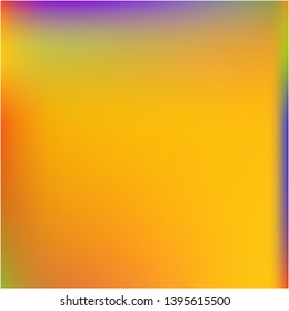 Bright interesting vector texture. Vector illustration flat. Juicy splash and spreading spot. Orange psychedelic design, made with random color spots.