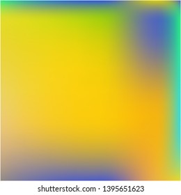 Bright interesting vector texture. Vector illustration flyer. Pretty splash and spreading spot. Yellow psychedelic design, made with random color spots.