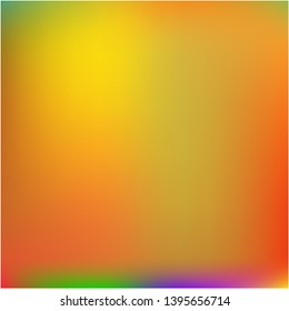 Bright interesting vector texture. Vector illustration flyer. Startling splash and spreading spot. Orange psychedelic design, made with random color spots.