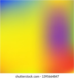 Bright interesting vector texture. Vector illustration flat. Startling splash and spreading spot. Yellow psychedelic design, made with random color spots.