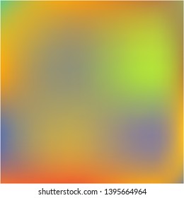 Bright interesting vector texture. Vector illustration shape. Interesting splash and spreading spot. Orange psychedelic design, made with random color spots.