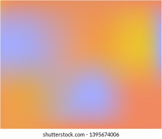 Bright interesting vector texture. Vector illustration space. Creative splash and spreading spot. Orange psychedelic design, made with random color spots.