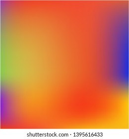 Bright interesting vector texture. Unreal splash and spreading spot. Vector illustration layout. Orange psychedelic design, made with random color spots.
