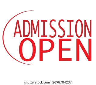 A bright and inviting graphic announcing “Admissions Open.” The design features students smiling, graduation caps, and educational icons, symbolizing learning and success