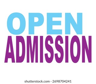 A bright and inviting graphic announcing “Admissions Open.” The design features students smiling, graduation caps, and educational icons, symbolizing learning and success