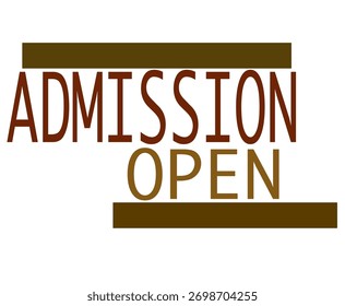 A bright and inviting graphic announcing “Admissions Open.” The design features students smiling, graduation caps, and educational icons, symbolizing learning and success