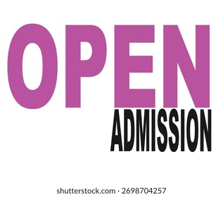 A bright and inviting graphic announcing “Admissions Open.” The design features students smiling, graduation caps, and educational icons, symbolizing learning and success