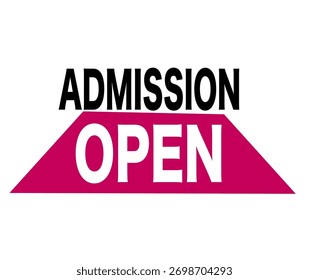 A bright and inviting graphic announcing “Admissions Open.” The design features students smiling, graduation caps, and educational icons, symbolizing learning and success
