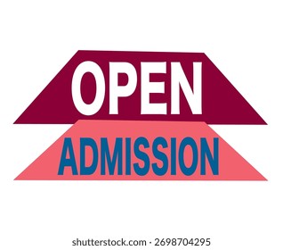 A bright and inviting graphic announcing “Admissions Open.” The design features students smiling, graduation caps, and educational icons, symbolizing learning and success