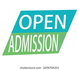 A bright and inviting graphic announcing “Admissions Open.” The design features students smiling, graduation caps, and educational icons, symbolizing learning and success