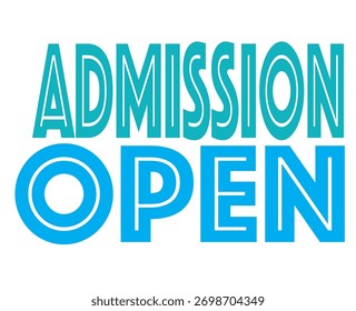 Um gráfico brilhante e convidativo anunciando "Admissões abertas". O design apresenta estudantes sorrindo, bonés de formatura e ícones educacionais, simbolizando aprendizagem e sucesso