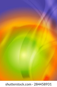 Fondo ondulado abstracto iridiscente brillante. Diseño de vectores