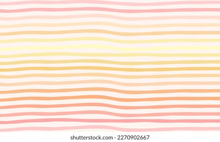 Bright irregular horizontal stripes vector pattern. Colourful lines abstract background. Geometrical surface design.