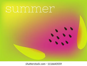 bright and juicy background, summer theme, gradient