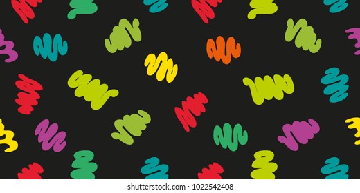 Bright kids pattern. Confetti seamless background for fabric, wrapping, wallpaper, paper. Children print.