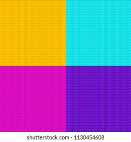 Bright knitted backgrounds set