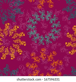 Bright lace seamless pattern . Abstract endless texture