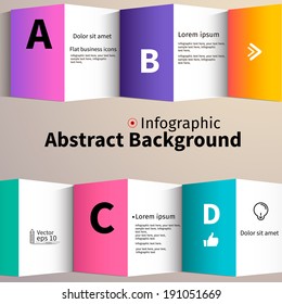 Bright layout design, flat background, vector illustration