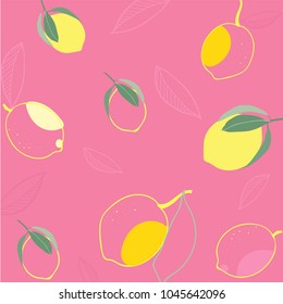 Bright lemons for background