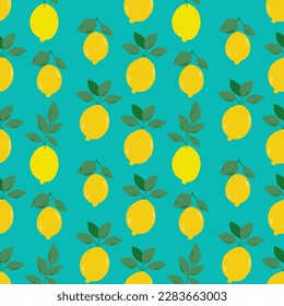 Limones brillantes con hojas sin soldadura