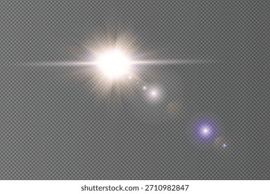 Fondo de efecto de destello de lente brillante