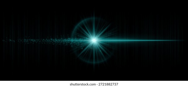 Helles Objektiv mit mehreren leuchtenden Reflexionen, weicher Diffusion und glatter Transparenz. Ideal für Overlays, Videoeffekte und visuelle Science-Fiction-Elemente.