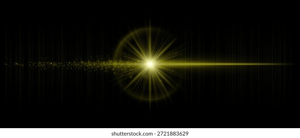 Clarão de lente brilhante com reflexos brilhantes múltiplos, difusão suave e transparência suave. Ótimo para sobreposições, efeitos de vídeo e elementos visuais de ficção científica.