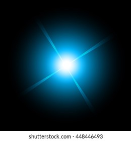 Bright lens flares. Lighting effects of flash. Easy to use.