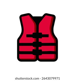 Bright lifejacket provides protection during aquatic activity safely