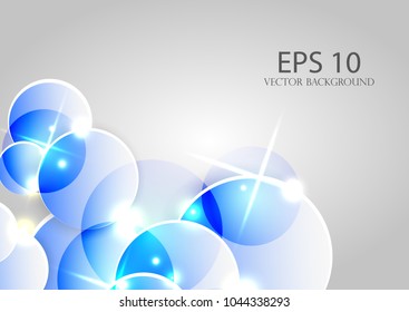 Bright light background, abstraction. Vector.  Summer Design. Beautiful blue wallpaper.