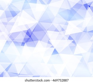 bright light blue background of polygonal elements. vector illustration. for registration of celebratory brochures, templates, presentations, banners
