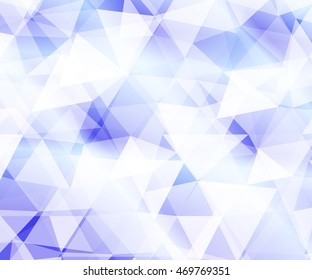 bright light blue background of polygonal elements. vector illustration. for registration of celebratory brochures, templates, presentations, banners