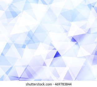 bright light blue background of polygonal elements. vector illustration. for registration of celebratory brochures, templates, presentations, banners