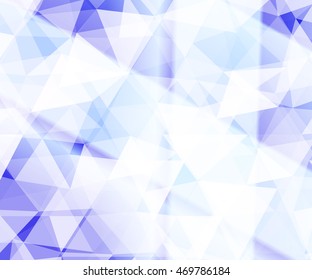 bright light blue background of polygonal elements. vector illustration. for registration of celebratory brochures, templates, presentations, banners