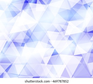 bright light blue background of polygonal elements. vector illustration. for registration of celebratory brochures, templates, presentations, banners