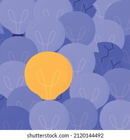 bright light bulb idea design