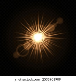 Bright light burst. Glowing, explosion, star, radiant, golden, energy, shine, flare, illumination, spark, effect, abstract, sparkle, vibrant, sunburst, glowing rays.
