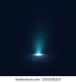 El efecto de luz brillante PNG brilla con luz azul. Abstractas destello azul de luz y rayos láser con brillo brillante y brillo. Aislado sobre fondo transparente.