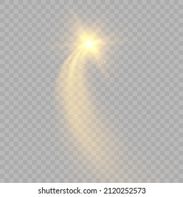 Bright light effect with rays and highlights for vector illustration.	
