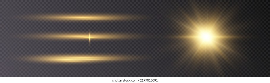 Bright light effect. Star Sun Illumination for vector illustration. Shiny sun effect. Vector